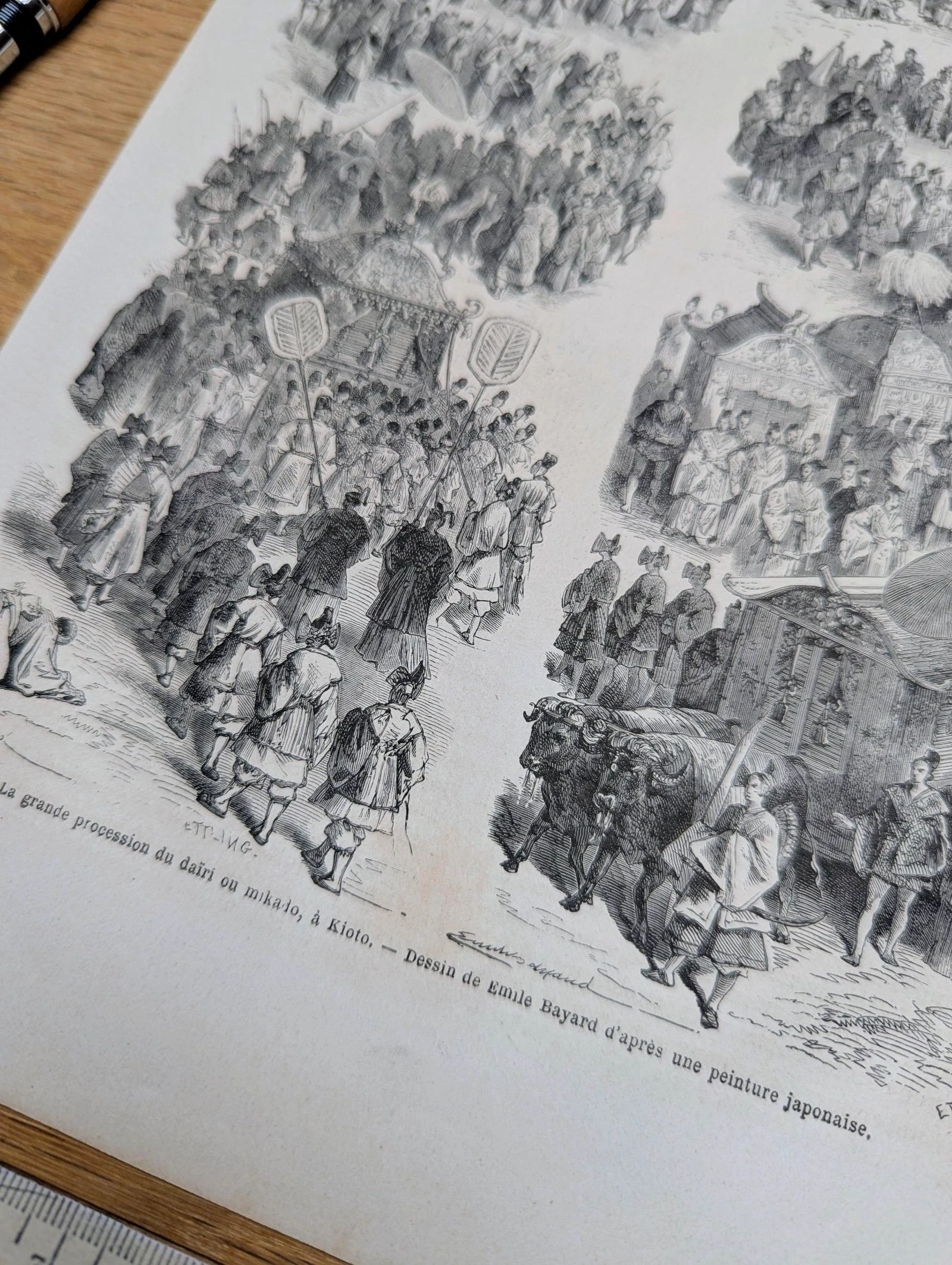 A grande procissão do Mikado, Japão. Ilustração impressa em 1866. – photo 8